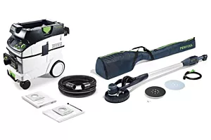 Festool langnek schuurmachine met stofzuiger PLANEX LHS-E 225/CTM 36-set