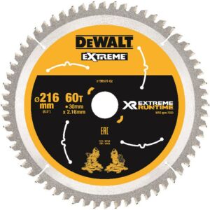 DeWalt cirkelzaagblad extreme runtime CZB 216x30mm 60T