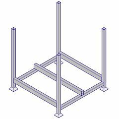 Vivatec - SafetyRespect Stapelrek voor staanders 9310014